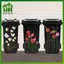 SWEET Hoa Thùng Rác Có Thể Stiers Daisy Lily Bánh Xe Rác Có Thể Stier Tự Dính PVC Đề Can Chống Thấm Nước Trang Trí Stier Trang Trí Tường n