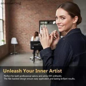AA 6 Lưới Bán Tròn Ngọc Trai Móng Tay Charm Bộ Trang Trí Móng Tay Nghệ Thuật Phụ Kiện Làm Móng Tay Dễ Dàng Cho Salon Nhà VN