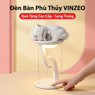 [Bảo hành 1 năm] Đèn bàn VINZEO Witch (Phiên bản tròn) -Thiết kế treo độc đáo-10W Sạc không dây-Đèn ngủ trang trí sang trọng-Điều khiển cảm ứng thông minh