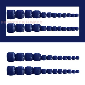 24 chiếc Full Cover Stick on Nails - Bộ đầu móng tay nghệ thuật ngón chân nhân tạo có keo dán để làm móng tay DIY