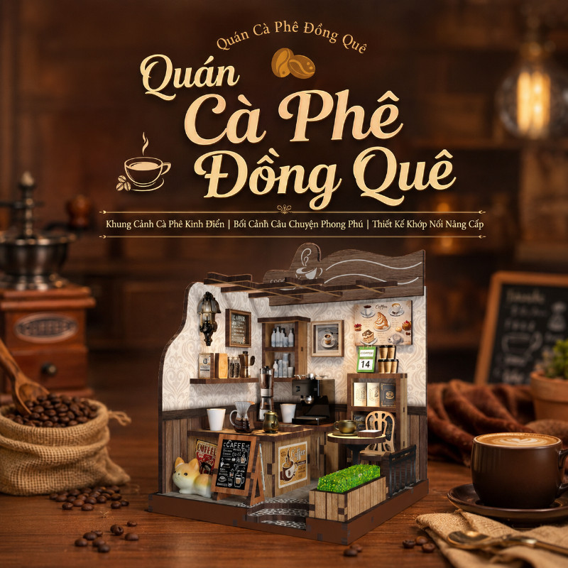 DIY-Mô Hình Nhà Gỗ 3D Lắp Ráp DIY – Bộ Kệ Sách Ma Thuật, Quà Tặng Cao Cấp, Handmade ý Nghĩa Cho Bé Trai, Bé Gái