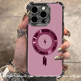 Ốp Lưng Cho Infinix Hot 40 30i 30 Smart 9 8 7 Note 30 40 Tecno Spark 20C 20 10C 10 Spark GO 2024 Bốn Góc Chống Sốc Chống Rơi Sang Trọng Màu Hồng Vòng Điện Trong Suốt Vỏ Mềm