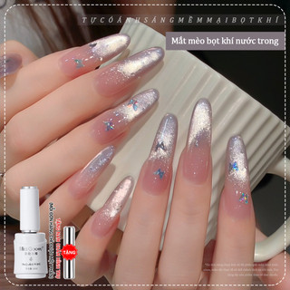 Miss Gooey Sơn gel móng tay dạng gel hiệu ứng mắt mèo trong suốt lấp lánh như băng được pha chế đặc biệt cho năm 2026 với màu sắc trong suốt như băng làm sáng móng và tạo kiểu mắt mèo đa năng