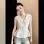 Phong cách Hàn Quốc Niche Cổ áo hải quân ngọt ngào chấm bi phối ren cho nữ mùa hè 2026 Áo sơ mi nhỏ không tay nhẹ nhàng