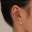 AqToCna 3 Cái / bộ Bohemian Thời Trang Tinh Tế Pha Lê Zircon Tai Quấn Đinh Kẹp Bông Tai Nữ Bông Tai Trang Sức Quà Tặng AqToCna