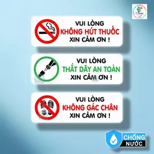 "Decal No Smoking & Seatbelt Reminder cho Xe Hợp Đồng – Mày Mò Store"