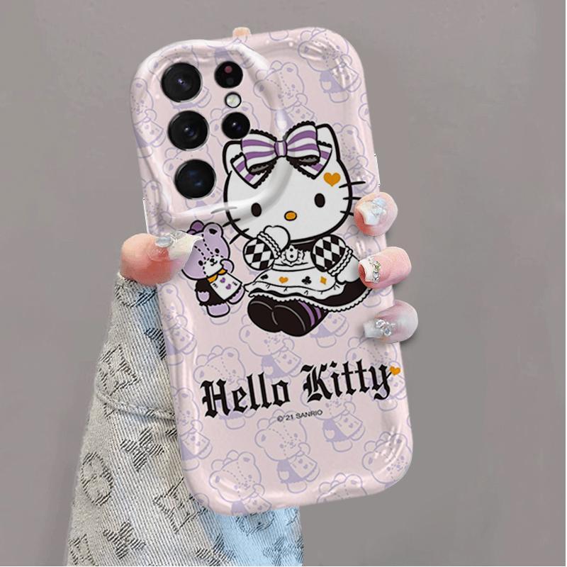 Ốp Silicon Hoạt Hình Cho Samsung S20 S21 S22 S23 S24 S25 S26 + FE Plus Ultra 3D Bảo Vệ Vỏ Điện Thoại Mềm TPU Kitty Sinh Viên Ốp Lưng Chống Sốc