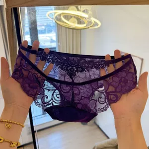 Quần Lót Ren Gợi Cảm Nữ Lưng Rỗng Thoải Mái Thoáng Khí Quần Đùi