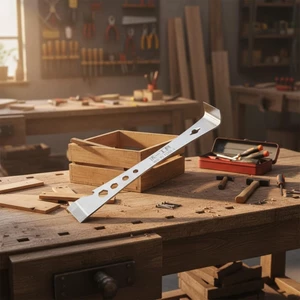 2 Miếng Thép Không Gỉ Chống Rỉ Sét Thanh Kéo Móng Tay Dày 3 Mm Crowbar Không Phá Vỡ Để Đổi Mới