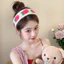 Mới 1 Chiếc Dệt Kim Hoa Velcro Băng Đô Co Giãn Móc Tóc