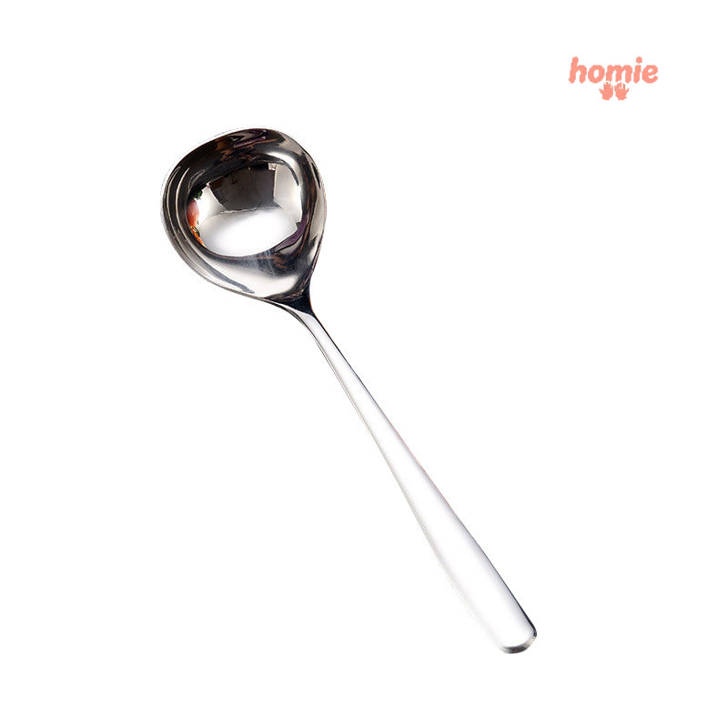Muỗng múc lẩu bằng thép không gỉ gia dụng, muỗng dày kiểu Nhật.
