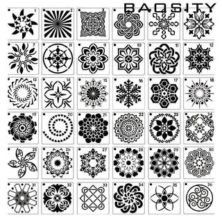 36 Gói Bản Mẫu Tranh Mandala Chấm Cho Các Dự Án Nghệ Thuật Tranh Đá DIY (3,6 x 3,6 inch)