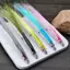 PYCOU Fly Fishing Sand Eel, Móc Inox Họa Tiết Cát Eel Lướt Kẹo Mồi Bay, Thực Tế Cá Mắt Lướt Kẹo Thiết Kế Thực Tế Mắt Cá Bay Câu Cá