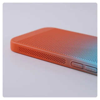 Ốp lưng cứng PC làm mát màu Gradient cho iPhone 17 Pro Max 16 15 14 13 12 Pro Max Vỏ điện thoại mờ chống sốc siêu mỏng