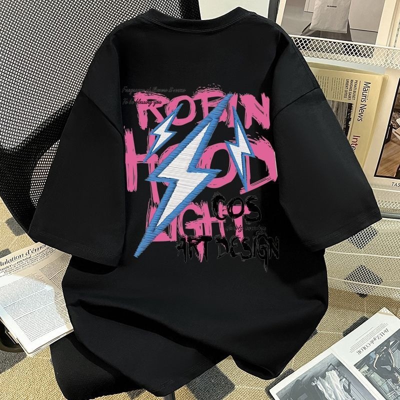 （Giao hàng 24h）Angela Áo Phông In Hình Graffiti Ngôi Sao, Unisex, 100% Cotton, Dáng Rộng Vừa Vặn, Cổ Thuyền Áo Th