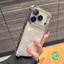 Ốp Chống Sốc Sang Trọng Cho Infinix Hot 60 60i 50 Pro Plus 50i 40i 40 Pro 30i 30 Play Lite NFC Play 4G 5G Cover Dễ Thương Mạ Rõ Ràng Kinh Doanh Vỏ Điện Thoại Túi Khí Mềm