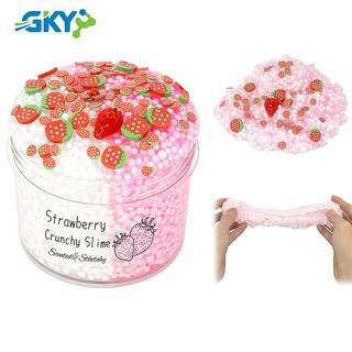 GKY Strawberry Cloud Crunchy Slime Kit Bóng Bọt Trái Cây Rắc Slime Đồ Chơi Quà Tặng Sinh Nhật Đảng Ủng Hộ Cho Bé Gái Và Bé Trai GKY