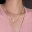 Dây chuyền có thể điều chỉnh bằng kim cương sáng bóng - Vòng cổ mặt dây chuyền đôi cánh thiên thần - dành cho nữ Váy dự tiệc - Quà tặng trang sức - Thời trang, thanh lịch, tinh tế / miễn phí
