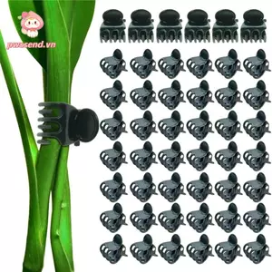 PWSSEND 100 Cái Kẹp Ghép, Hoa Lan Hỗ Trợ Cây Nho Ghép Kẹp, Đồ Dùng Nhựa Bền Dụng Cụ Làm Vườn 6 Móng Vuốt Bướm Thân Rau Quả