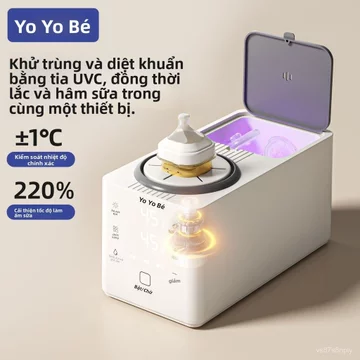 Máy tiệt trùng, máy tiệt trùng bình sữa, máy lắc sữa thông minh đa chức năng không gây tiếng ồn, máy hâm sữa hai trong m