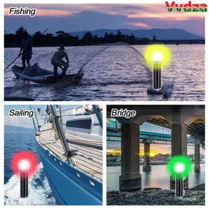 VVDZA Marine Navigation Light Đèn Flash nổi thuyền chạy bằng đèn tín hiệu