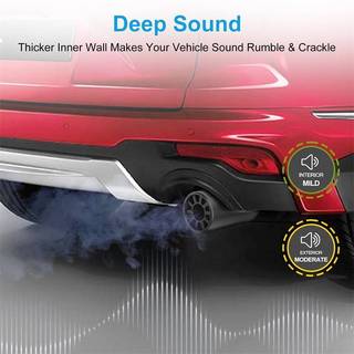 (COD) 1 Cái Đầu giảm thanh ống xả ô tô đa năng Đầu giảm thanh ống xả ô tô bằng thép không gỉ Đầu s Phụ kiện trang trí đuôi sau đuôi tự động