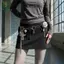 Dây thắt lưng kim loại bạc cổ điển dành cho nữ Gothic Cross and Flower sel Belt Thời trang Trang sức cơ thể sang trọng cho váy