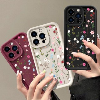 Ốp Điện Thoại Lá Hoa Cho OPPO Reno 15F 11F 12F 13F 11 12 10 13 14 15 Pro Plus 8T 6 7 8 Pro Silicone Sang Trọng Chống Va Đập Mềm Cặp Đôi Camera Bảo Vệ