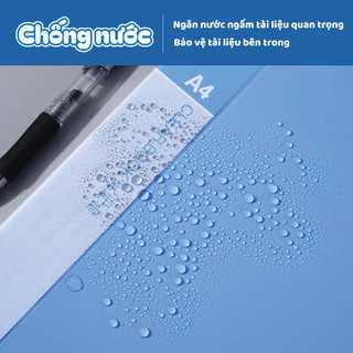 Bìa Lá A4 Chống Thấm Nước, Tệp Đựng Tài Liệu 30/40/60 Lá Nhiều Ngăn, Thiết Kế Cho Học Sinh Và Văn Phòng