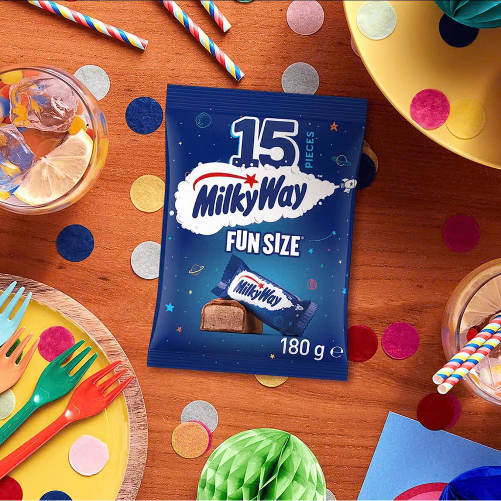 Socola sữa Milky Way Milk Chocolate Party Share Bag 15 Pieces 180g