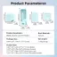 WANYEDI Bảo vệ, Bộ bảo vệ màn hình chống trầy xước bằng silicon, Vỏ ống kính bảo hiểm toàn diện chống sốc mềm cho DJI Osmo Pocket 4 Phụ kiện máy ảnh Gimbal