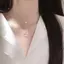 LUImo Thời Trang Đơn Giản Hai Lớp Ngôi Sao Mặt Trăng Mặt Dây Chuyền Nelace Ánh Sáng Sang Trọng Kẻ Sọc Kim Cương Xương Đòn Dây Xích Dành Cho Nữ Trang Sức Thời Trang SBS