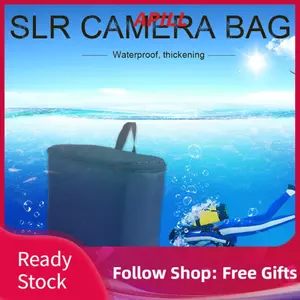 apill Túi chèn máy ảnh Universal Liner Lens Pouch DSLR SLR Vỏ đệm phân vùng bên trong có dây đeo chống sốc cho ống kính máy ảnh không gương lật (Màu đen)
