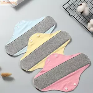 OUSXA Vệ sinh vải kinh nguyệt, Quần lót mềm mại có thể giặt được Tã dành cho người lớn, Tấm lót vệ sinh nữ tính bằng vải Cotton có thể tái sử dụng Thời kỳ lót quần lót