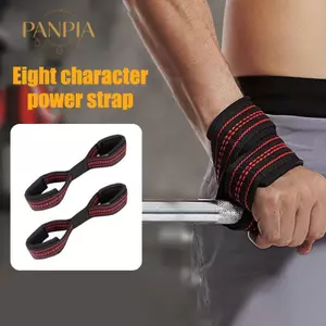PNPIA- 1 Hình 8 Dây Nâng Trọng Lượng Chết Nâng Cổ Tay Dây Đeo Hỗ Trợ Cho Kéo Lên Thanh Ngang Powerlifting Tập Gym Thiết Bị Tập Thể Dục