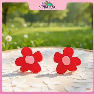 MYPANDA Bông Tai Hoa Lớn Acrylic Cho Nữ - Quà Tặng Perfect cho Mùa Hè