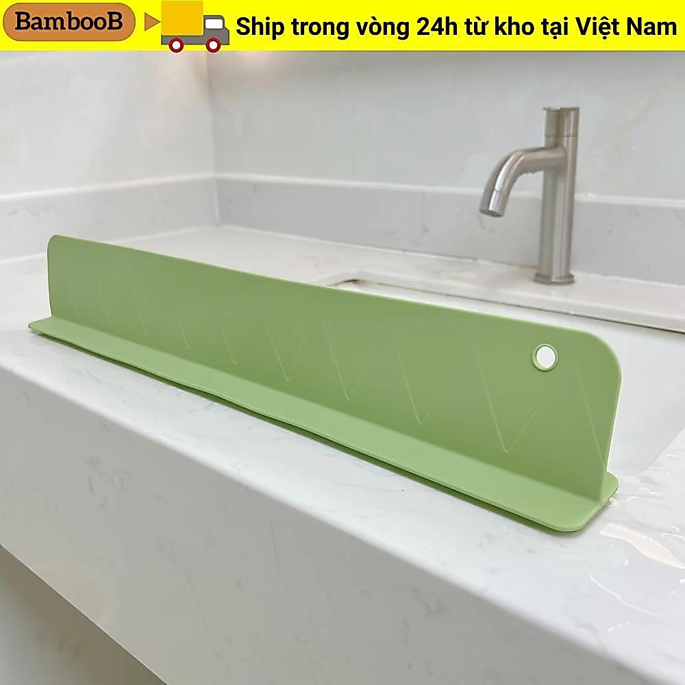 Tấm vách ngăn nước BAMBOOB, Tấm chắn bùn bồn rửa nhà bếp, Dụng cụ sắp xếp bồn rửa silicon mềm chống dầu đa chức năng Tiện ích nhà bếp