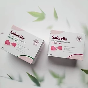 Cốc Nguyệt San Saforelle BẢN MỚI nhút hộp 2 cốc