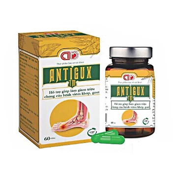 ANTIGOUT hỗ trợ giảm triệu chứng sưng đau khớp do gout, giảm lượng Acid Uric Bi - Hộp 60 viên