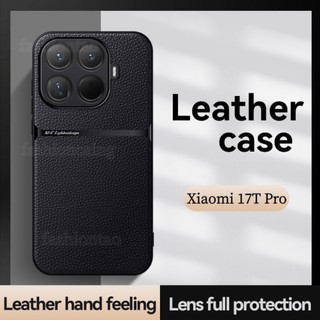 Dành Cho Xiaomi17T Pro 5G PU Matte Họa Tiết Ốp lưng Xiaomi 17T Pro 17TPro 1 7 17 T Pro Xiaomi17 T Xiaomi17TPro 2026 Vỏ Mềm TPU Bảo Vệ Cạnh Ốp Lưng Chống Sốc