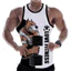 Love 3D In Hình Tank Top Unisex, Áo Vest Không Tay Chữ Động Vật Anime, Bông Tai Kẹp Thoáng Khí Mềm Mại