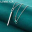 URMYLADY Bạc 925 Cột Mịn 16 / 18 / 20 / 22 / 24 / 26 / 28 / 30 Inch Mặt Dây Chuyền Vòng Cổ Cho Nữ Tiệc Cưới Trang Sức Thời Trang