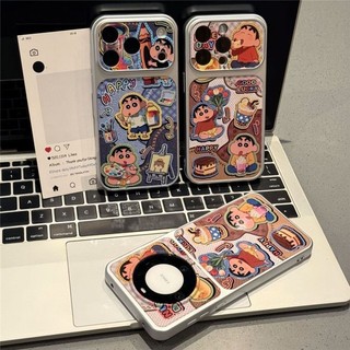 Dễ Thương Ăn Và Vẽ Crayon Shin Chan Điện Thoại Trường Hợp Cho iPhone 17 16 15 14 13 12 11 Pro Max 16 15 14 Plus