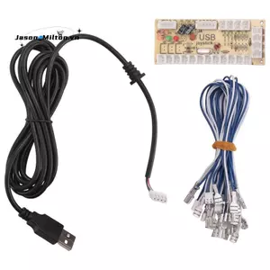 Bảng mạch cần điều khiển tự làm Bảng điều khiển tay cầm chơi game USB cho Mame Jamma và các trò chơi chiến đấu Pc khác