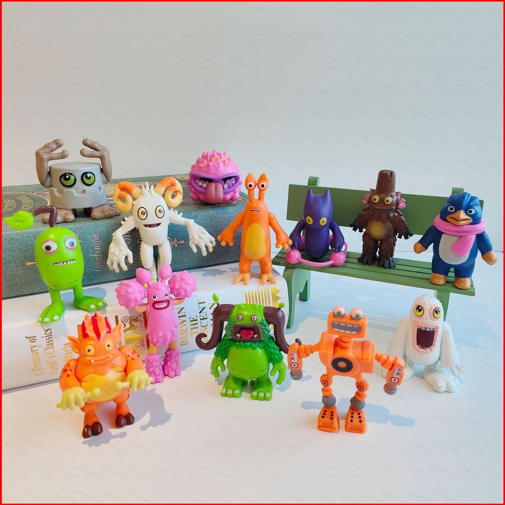 SQ5 13 Chiếc My Singing Monsters Nhân Vật Hành Động Ghazt Noggin Mammott Pango Furcorn Maw Drumpler PomPom Đồ Chơi Dành Cho Trẻ Em QS5