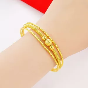 Mùa Hè Phong Cách Mới Chuyển Hạt Mở Vòng Tay Nữ Độc Đáo Mờ Ba Dòng Vòng Tay Vàng Có Thể Điều Chỉnh 520 Bạn Gái Miễn Phí 2026-6-8