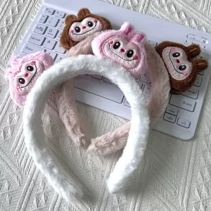 Sáng Tạo Labubububu Tai Sang Trọng Đầu Phụ Kiện Tóc Hoạt Hình Dễ Thương Rab Mặt Rửa Báo Chí Tóc Gãy Kẹp Tóc 2026-6-8