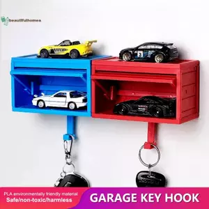 BeautifulHomeA Giá đỡ chìa khóa nhà để xe ô tô có cửa mở Vui nhộn Nhà để xe Móc khóa treo tường Giá đỡ chìa khóa ô tô Lắp đặt dễ dàng Trang trí tường VN