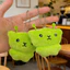 Dễ Thương Quirky Trừu Tượng Xanh Người Ngoài Hành Tinh Sang Trọng Mặt Dây Chuyền Móc Khóa Mô Phỏng Sang Trọng Nhồi Bông Ngoài Hành Tinh Túi Mèo Trang Trí Hoạt Hình Sinh Nhật Quà Giáng Quà Tặng