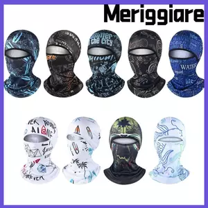 MERIGGIARE Đi Xe Đạp Balaclava Chống Tia UV Đi Bộ Đường Dài Mùa Hè Khăn Cho Xe Máy Đi Xe Đạp Mũ Mũ Xe Đạp Mặt Hood Làm Mát Cổ